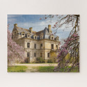 Fantasy Zerfall Französisches Schloss in Springtim Puzzle (Horizontal)