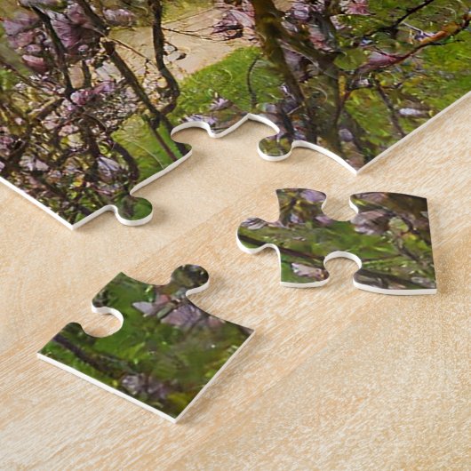 Fantasy Zerfall Französisches Schloss in Springtim Puzzle (Seite)
