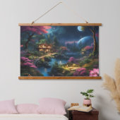 Fantasy Zuhause und Garden Wandteppich Mit Holzrahmen (Schlafzimmer)