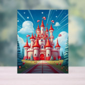 Fantasybild eines Lebkuchenschlosses Acrylschild (Neutral)