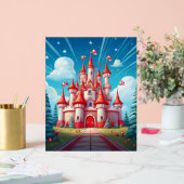 Fantasybild eines Lebkuchenschlosses Acrylschild (Hochzeit)