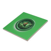 Fantasybild Kobold mit Goldtopf Fliese (Seite)