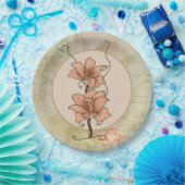Fantasyblume  pappteller (Party)