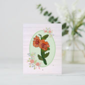 Fantasyblume Postkarte (Stehend Vorderseite)