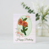 Fantasyblume Postkarte (Stehend Vorderseite)