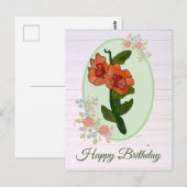 Fantasyblume Postkarte (Vorne/Hinten)