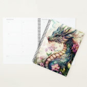 Fantasydrache umgeben von Rosen Planer (Anzeige)