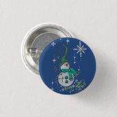 Fantasyschneemann Button (Vorne & Hinten)