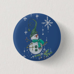 Fantasyschneemann Button