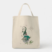 Fantasyschneemann Tragetasche (Rückseite)