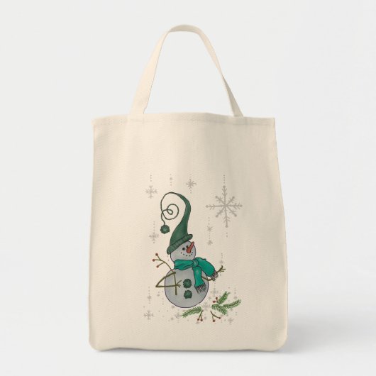 Fantasyschneemann Tragetasche (Vorne)