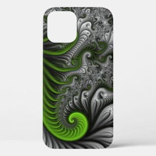 Fantasywelt grün und grau abstrakte fraktale Kunst Case-Mate iPhone Hülle