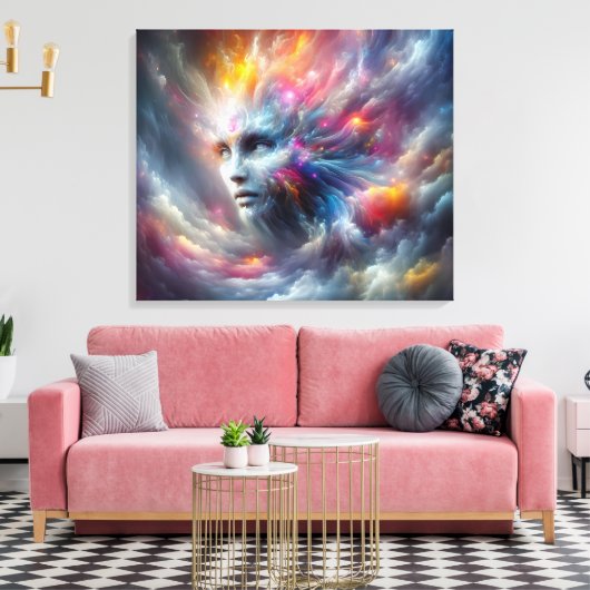 Fantasywelt Leinwanddruck (Insitu (Wohnzimmer))