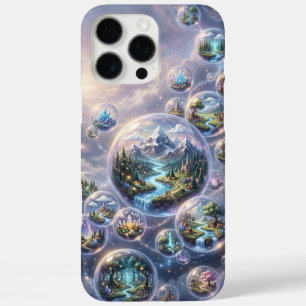 Fantasywelten in schwebenden kosmischen Blasen iPhone 16 Pro Max Hülle