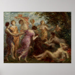 Fantin-Latour - Die Versuchung des Hl. Anthony Poster