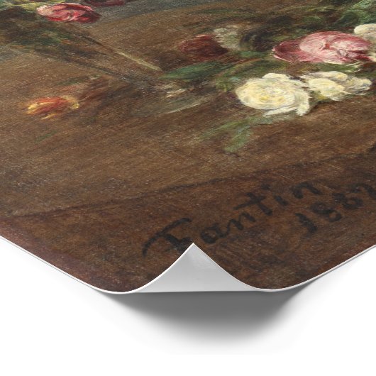 Fantin-Latour - Frau Lerolle Poster (Ecke)