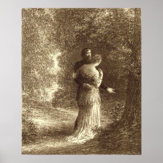 Fantin-Latour - Liebe Gedichte von Brahms Poster (Vorne)