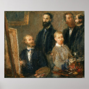 Fantin-Latour - Manet in seinem Atelier Poster