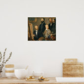 Fantin-Latour - Manet in seinem Studio Poster (Küche)