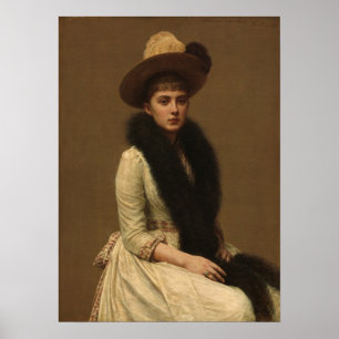 Fantin-Latour - Portrait von Sonia Poster