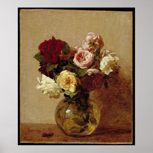 Fantin-Latour-Rose Poster (Vorne)