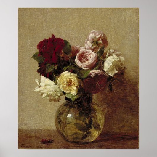 Fantin-Latour - Rose Poster (Vorne)