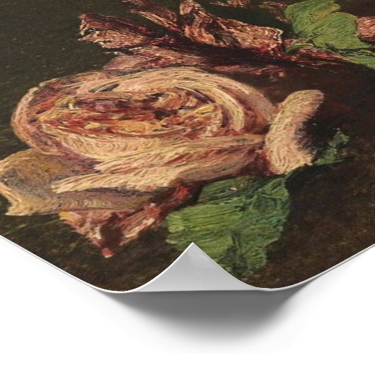 Fantin-Latour - Rose Poster (Ecke)