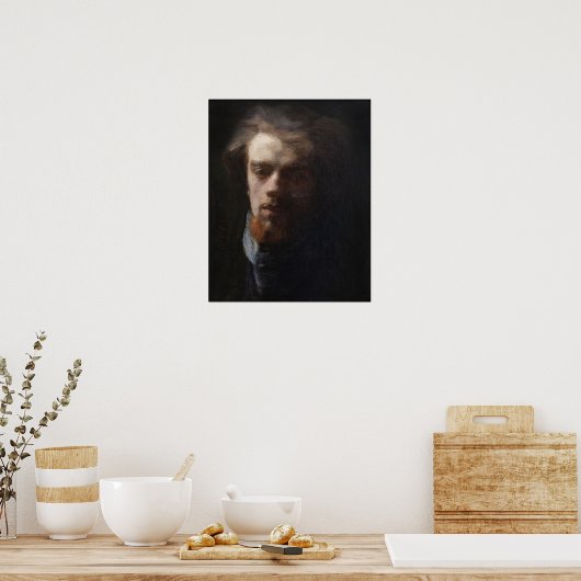 Fantin-Latour - Selbstportrait Poster (Küche)