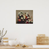 Fantin Latour - Stillleben mit Blume Poster (Küche)