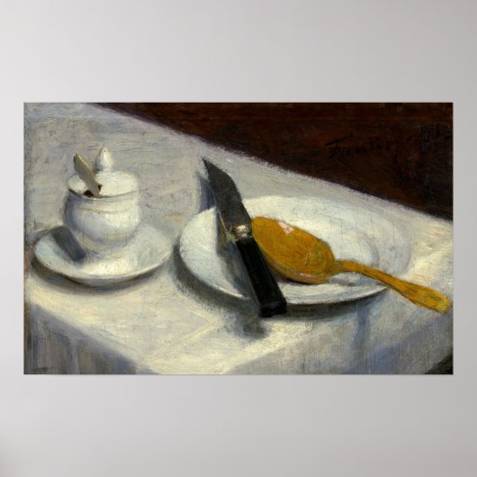 Fantin-Latour - Stillleben mit Senfkohl 1860 Poster (Vorne)
