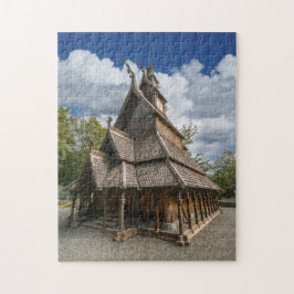 Fantoft Daube-Kirche, Bergen, Norwegen Puzzle