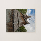 Fantoft Daube-Kirche in Bergen, Norwegen Puzzle (Horizontal)