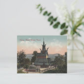 Fantoft Stavkirche Vintag Postcard Postkarte (Stehend Vorderseite)