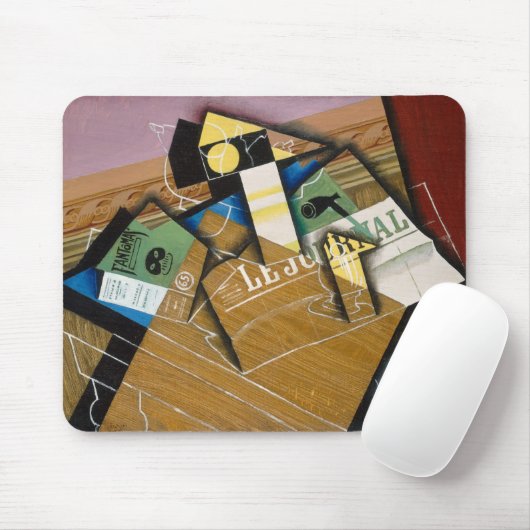 Fantomas, 1915 (Öl auf Leinwand) Mousepad (Mit Mouse)