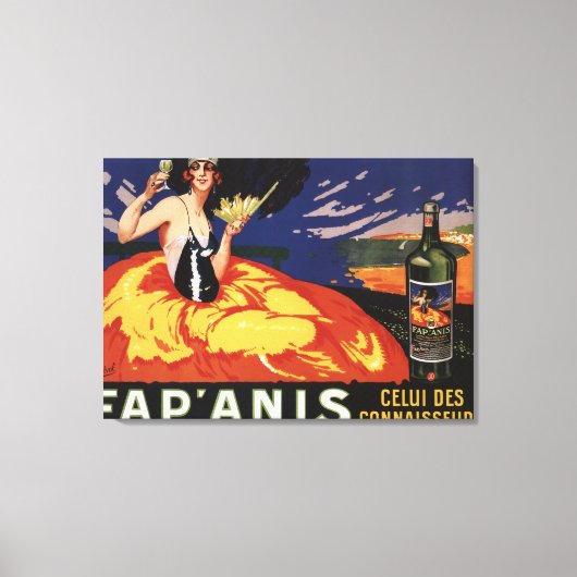 Fap'Anis Celui Des Connaisseurs Leinwanddruck (Vorderseite)