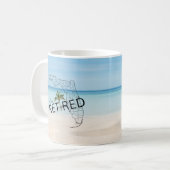 Fappiable Remüde Florida Tropical Beach & Palm Tre Kaffeetasse (Vorderseite Links)