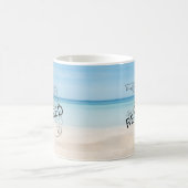 Fappiable Remüde Florida Tropical Beach & Palm Tre Kaffeetasse (Mittel)