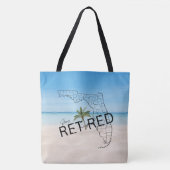 Fappiable Remüde Florida Tropical Beach & Palm Tre Tasche (Vorderseite)