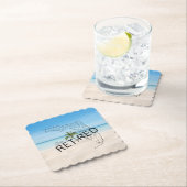 Fappiable Remüde Florida Tropical Beach & Palm Tre Untersetzer (Vor Ort)