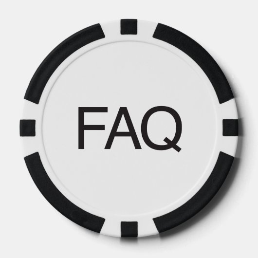 FAQ POKERCHIPS (Vorderseite)