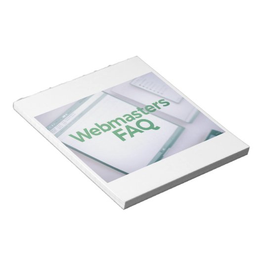 FAQ zu WebMasters Notizblock (angewinkelt)