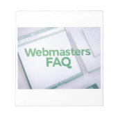 FAQ zu WebMasters Notizblock (Vorderseite)
