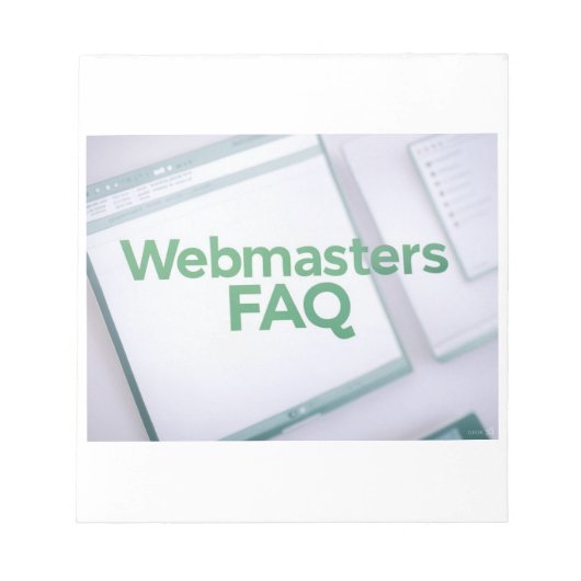 FAQ zu WebMasters Notizblock (Vorderseite)