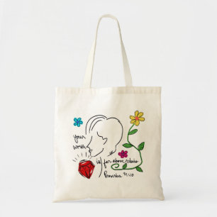 Far Above Rubies Canvas-Tasche Tragetasche