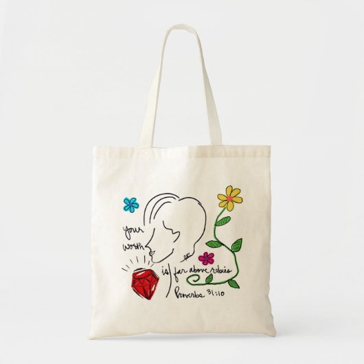 Far Above Rubies Canvas-Tasche Tragetasche (Vorne)