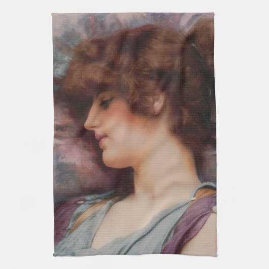 Far Away Thoughts by John William Godward Geschirrtuch (Vertikal)