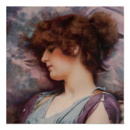 Far Away Thoughts by John William Godward Poster (Vorderseite)