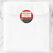 Far East Blossom Promotionsticker Runder Aufkleber (Tasche)