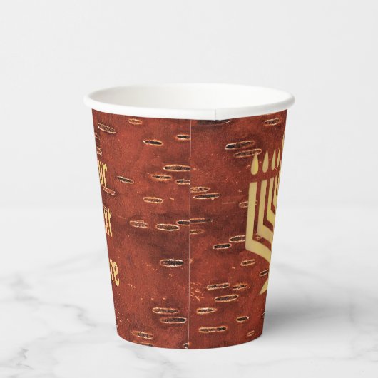 Far North Chanukkah - Inner Birch Bark Pappbecher (Rechts)