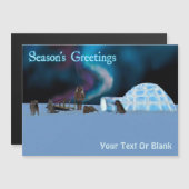 Far North Christmas - Die Grüße der Saison Magnetkarte (Vorne/Hinten)